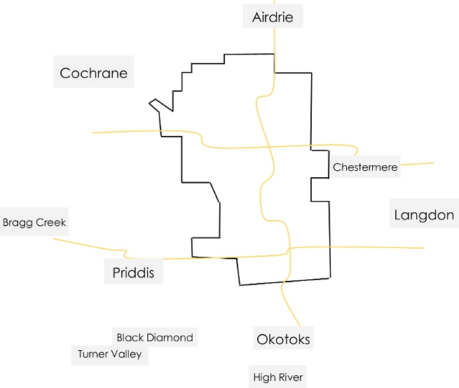 Small Towns around Calgary